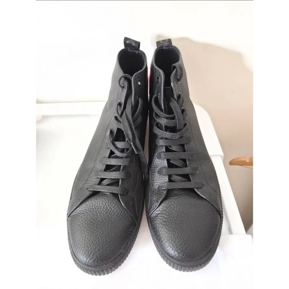 BOSS HUGO Zero Hito Leather Hight High Top Sneaker Men’s Size 11 US 44 E